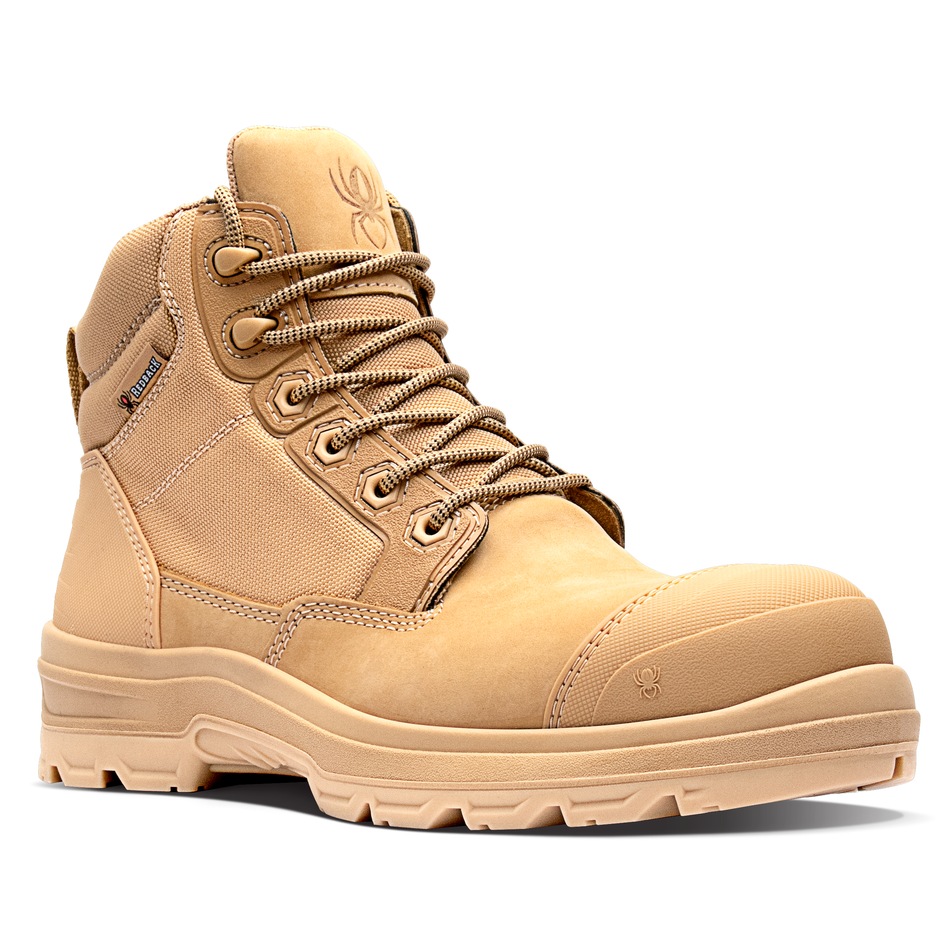 Redback Lynx Wheat Zip Sided Lace Up Composite Toe Boot (CLZWT) (Pre Order) - Ace Workwear