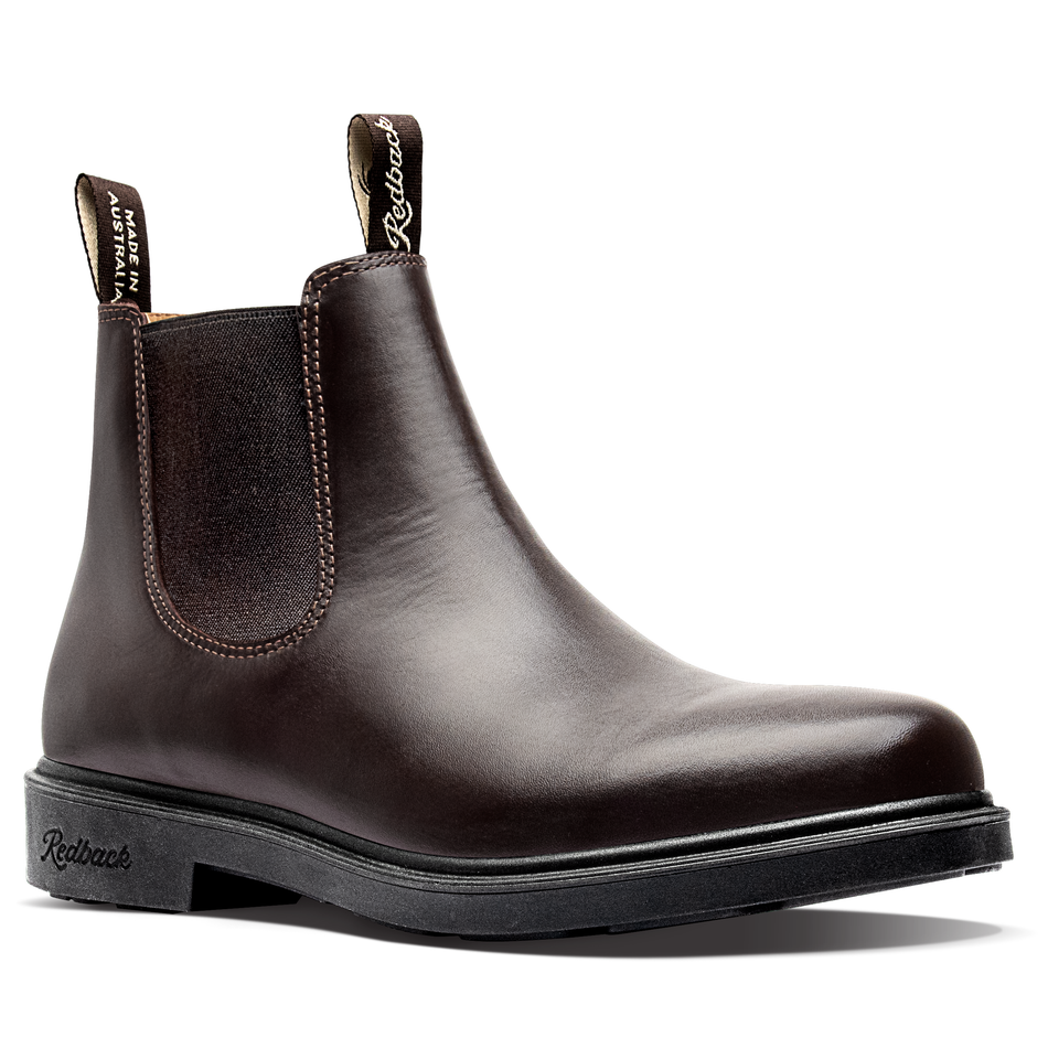 Redback Mahogany Brown Muster 1-Piece Dress Boot (RMBG) (Pre-Order) - Ace Workwear