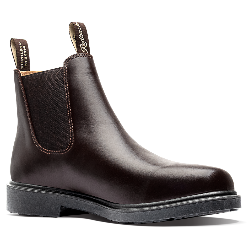 Redback Mahogany Brown Muster 1-Piece Dress Boot (RMBG) (Pre-Order) - Ace Workwear