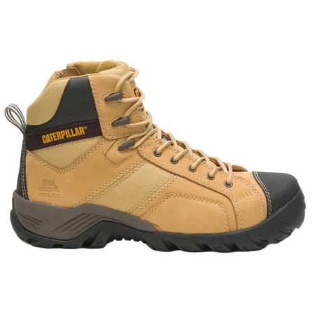 CAT Honey Argon Hi Side Zip Sided Lace Up Steel Cap Safety Boots (P725325) (Clearance) - Ace Workwear