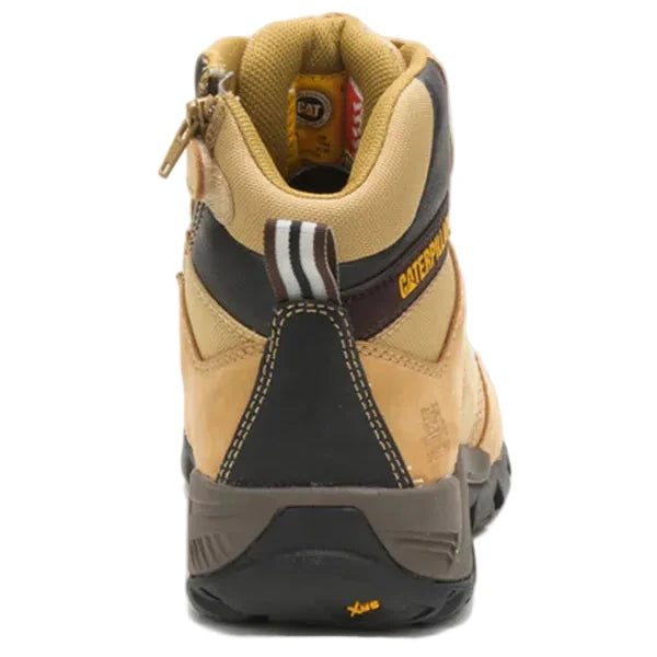 CAT Honey Argon Hi Side Zip Sided Lace Up Steel Cap Safety Boots (P725325) (Clearance) - Ace Workwear