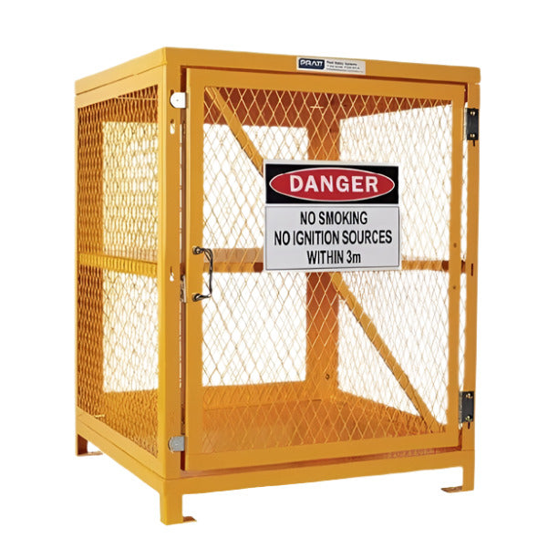 PRATT Aerosol Storage Cage. 2 Storage Levels Up To 200 Cans. (Comes Flat Packed - Assembly Required) (PSGC4A-FP) - Ace Workwear