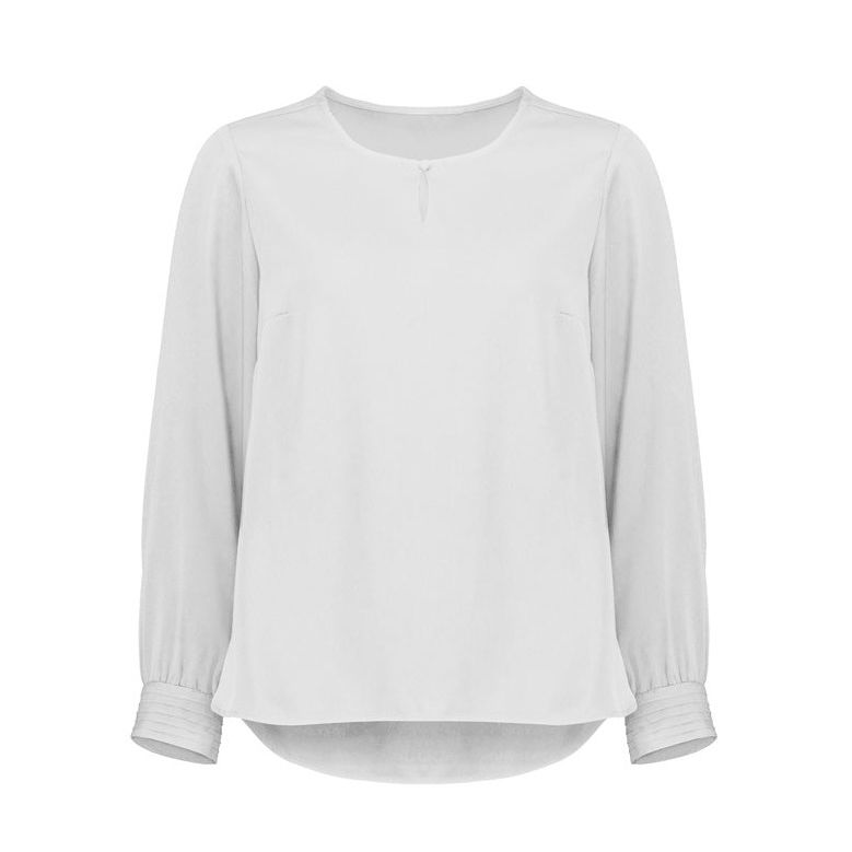 Biz Corporates Womens Evelyn Long Sleeve Blouse (RU569LL) - Ace Workwear