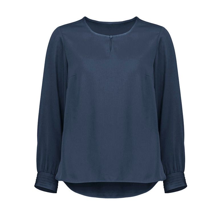 Biz Corporates Womens Evelyn Long Sleeve Blouse (RU569LL) - Ace Workwear