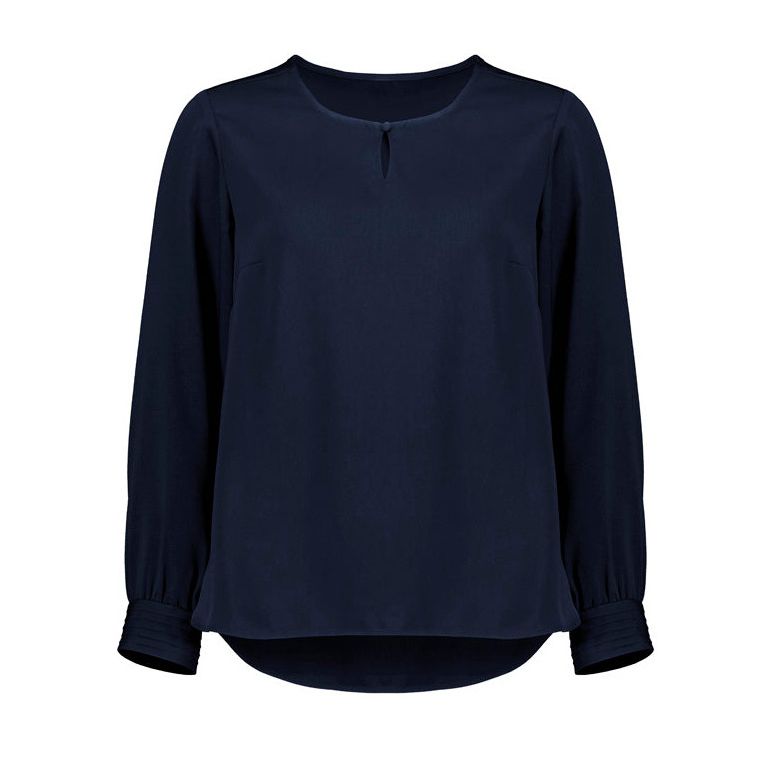 Biz Corporates Womens Evelyn Long Sleeve Blouse (RU569LL) - Ace Workwear