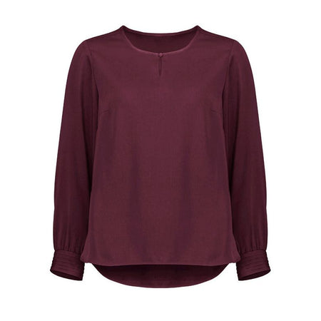 Biz Corporates Womens Evelyn Long Sleeve Blouse (RU569LL) - Ace Workwear