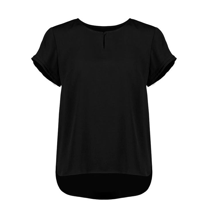 Biz Corporates Womens Evelyn Short Sleeve Blouse (RU569LS) - Ace Workwear