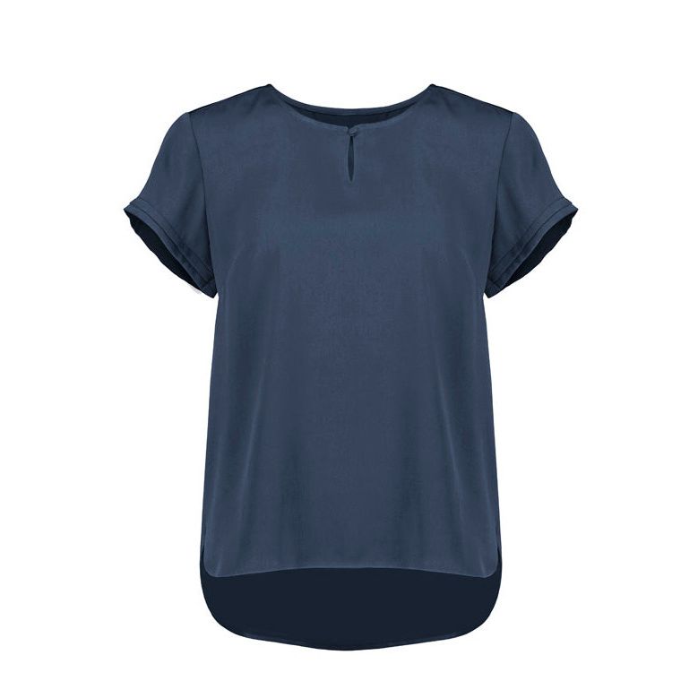 Biz Corporates Womens Evelyn Short Sleeve Blouse (RU569LS) - Ace Workwear