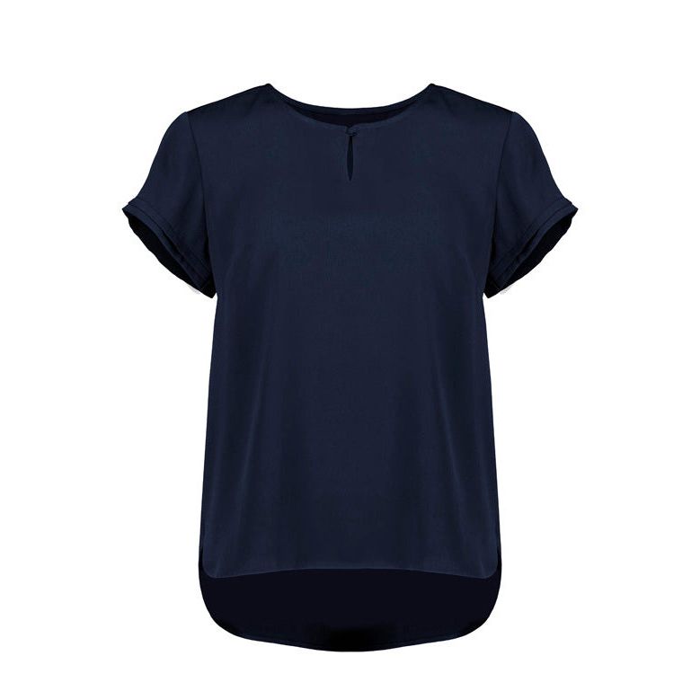 Biz Corporates Womens Evelyn Short Sleeve Blouse (RU569LS) - Ace Workwear