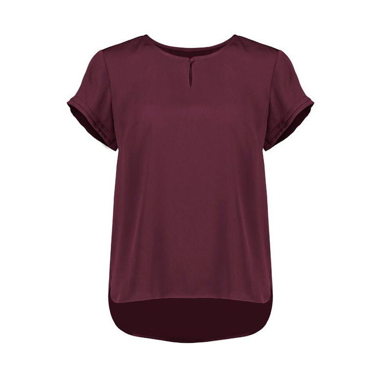 Biz Corporates Womens Evelyn Short Sleeve Blouse (RU569LS) - Ace Workwear