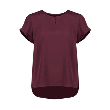 Biz Corporates Womens Evelyn Short Sleeve Blouse (RU569LS) - Ace Workwear