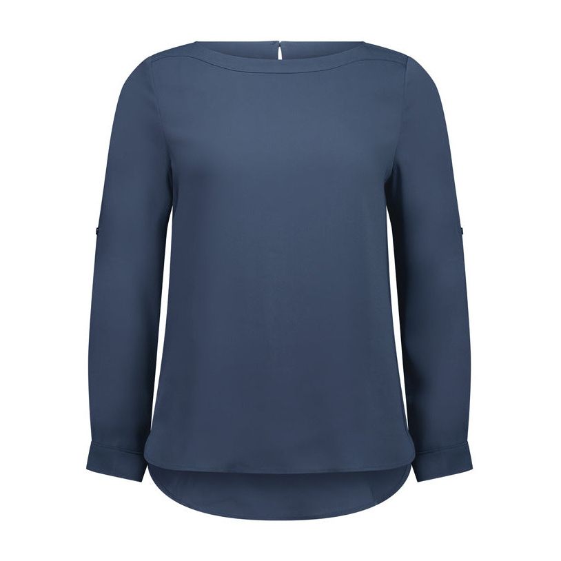 Biz Collection Womens Madison Boatneck Blouse (S828LL) - Ace Workwear