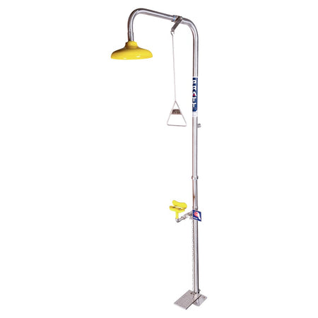 Pratt Combination Shower With Eye & Face Wash - No Bowl With Foot Treadle (SE689) - Ace Workwear
