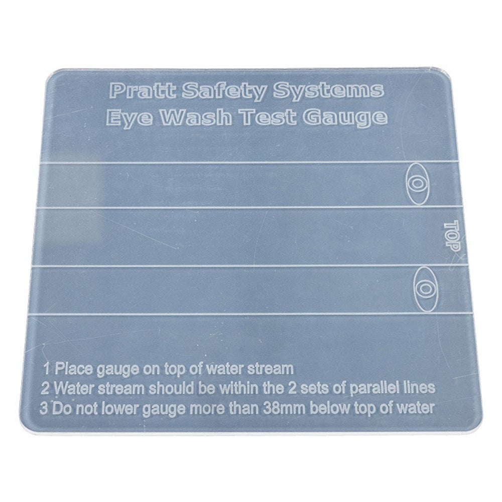Pratt Eyewash Test Gauge Plastic Transparent (SEEWGAUGE) - Ace Workwear