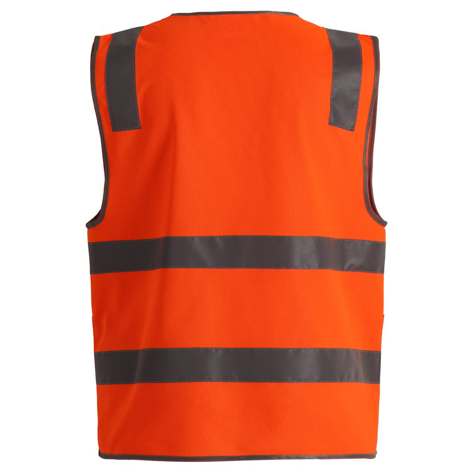 Winning Spirit Unisex Hi-Vis Safety Vest with ID & Utility Pockets (SW04) - Ace Workwear