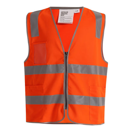 Winning Spirit Unisex Hi-Vis Safety Vest with ID & Utility Pockets (SW04) - Ace Workwear