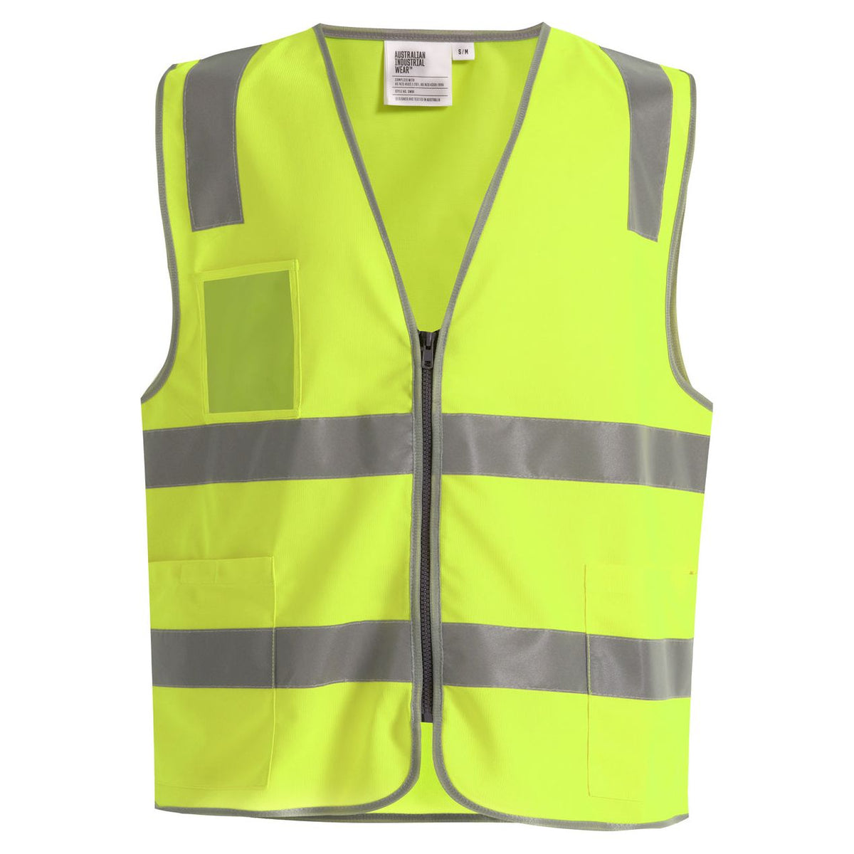 Winning Spirit Unisex Hi-Vis Safety Vest with ID & Utility Pockets (SW04) - Ace Workwear