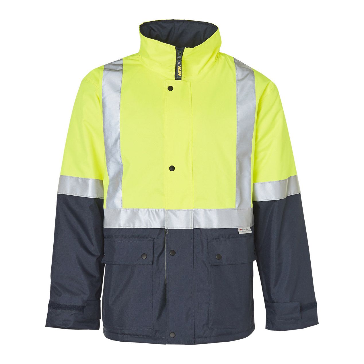 Winning Spirit Hi Vis 3 in 1 Rain Jacket with Reversible Safety Vest (SW28A) - Ace Workwear