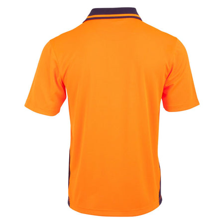 Winning Spirit Unisex Hi-Vis Bamboo Charcoal SS Polo (SW81) - Ace Workwear