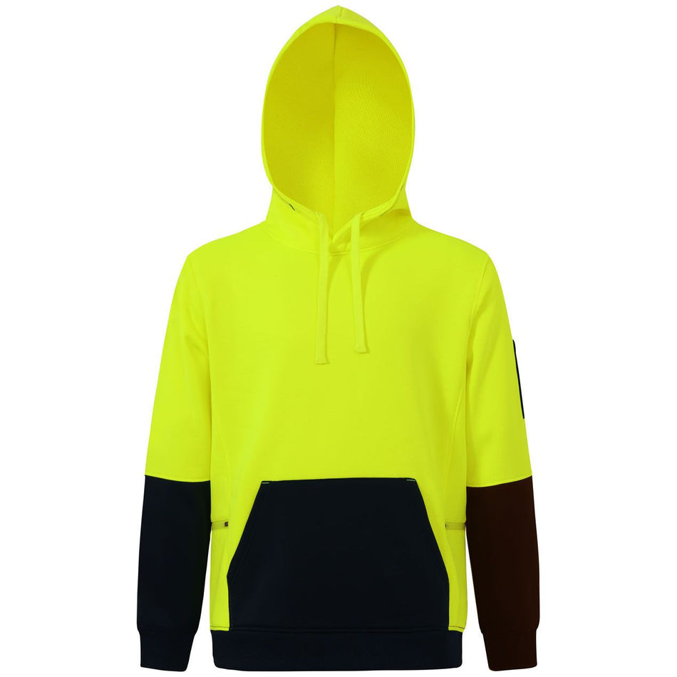 Winning Spirit Hi-Vis Two Tone Water Resistant Fleece Hoodie (SW91) - Ace Workwear