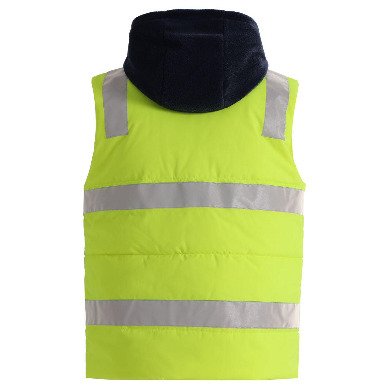 Winning Spirit Unisex Hi Vis Hooded Puffer Vest (SW93) - Ace Workwear