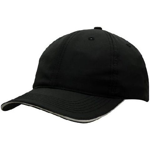 Spring Woven Fabric 6 Panel Cap With Wind Strap & Clip - Pack of 25 (3817) - Ace Workwear