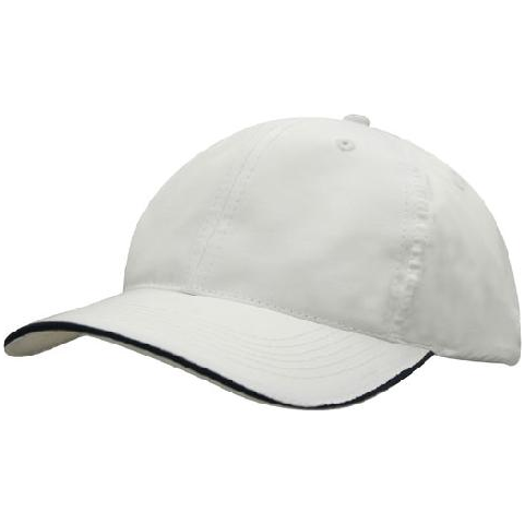 Spring Woven Fabric 6 Panel Cap With Wind Strap & Clip - Pack of 25 (3817) - Ace Workwear
