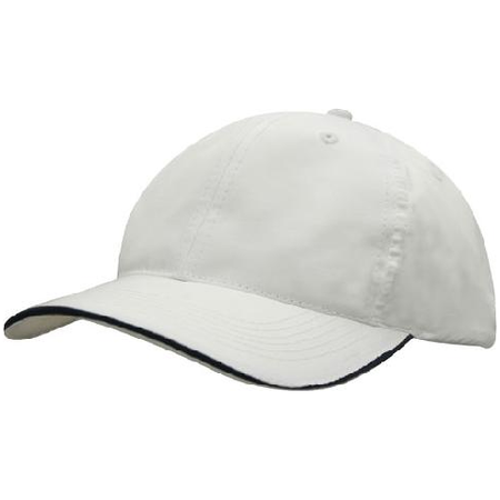 Spring Woven Fabric 6 Panel Cap With Wind Strap & Clip - Pack of 25 (3817) - Ace Workwear
