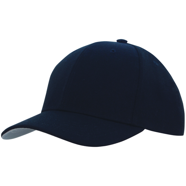 Premium American Twill 6 Panel Cap With Contrast Under Peak - Pack of 25 (3920) - Ace Workwear