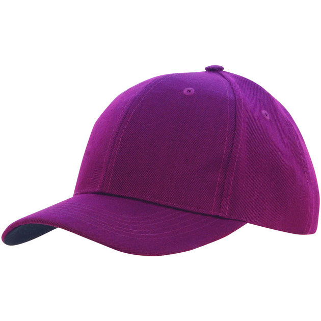 Premium American Twill 6 Panel Cap With Contrast Under Peak - Pack of 25 (3920) - Ace Workwear