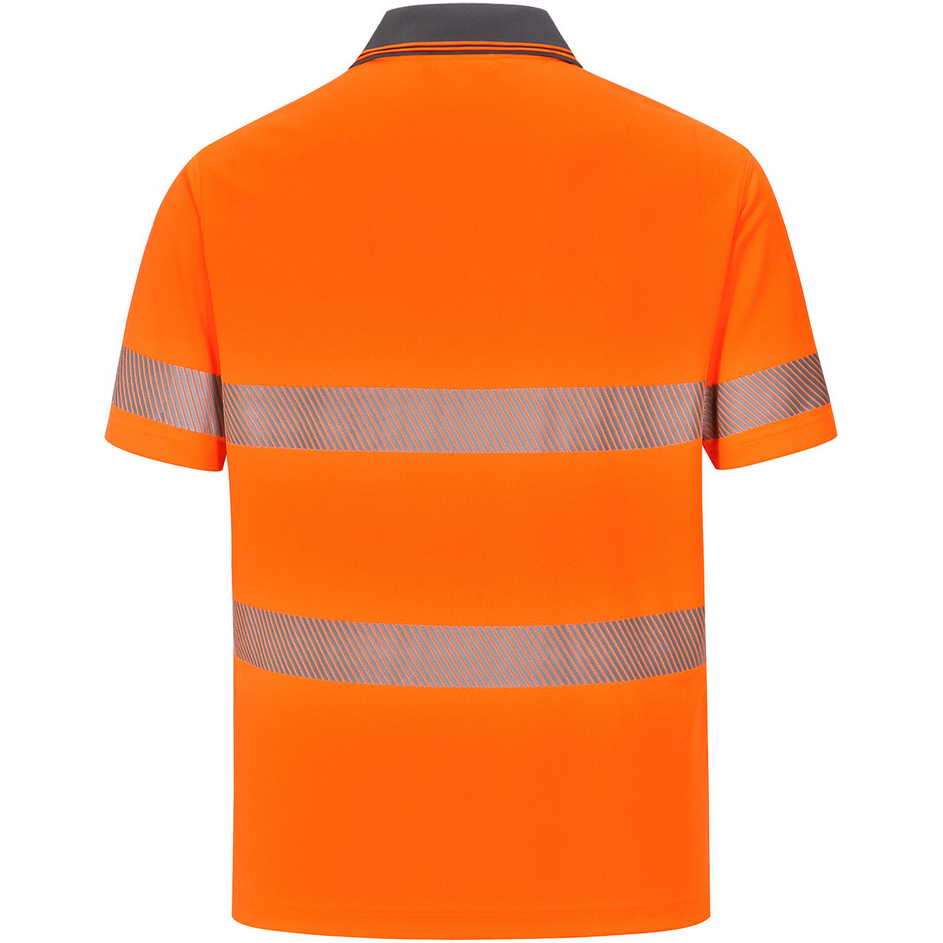 Winning Spirit Unisex Hi Vis Cooldry Segmented SS Polo (SW85) - Ace Workwear