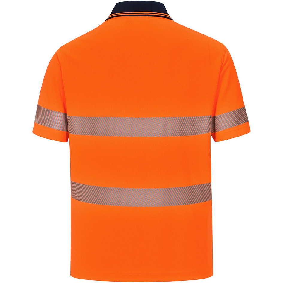 Winning Spirit Unisex Hi Vis Cooldry Segmented SS Polo (SW85) - Ace Workwear