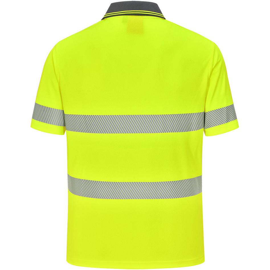 Winning Spirit Unisex Hi Vis Cooldry Segmented SS Polo (SW85) - Ace Workwear
