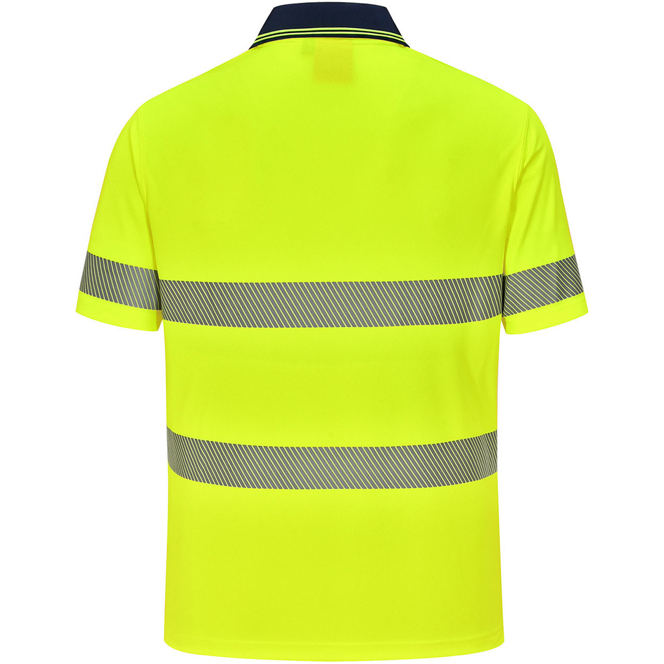 Winning Spirit Unisex Hi Vis Cooldry Segmented SS Polo (SW85) - Ace Workwear