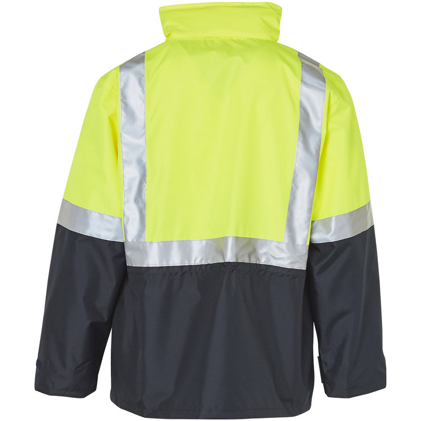 Winning Spirit Hi Vis 3 in 1 Rain Jacket with Reversible Safety Vest (SW20A) - Ace Workwear