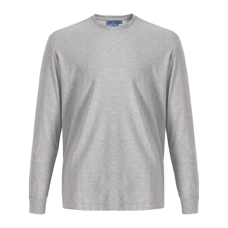 Winning Spirit Mens Premium Cotton Face L/S Tee (TS47) - Ace Workwear