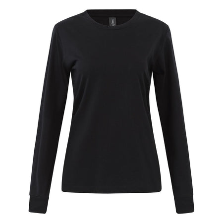 Winning Spirit Ladies Premium Cotton Face L/S Tee (TS48) - Ace Workwear