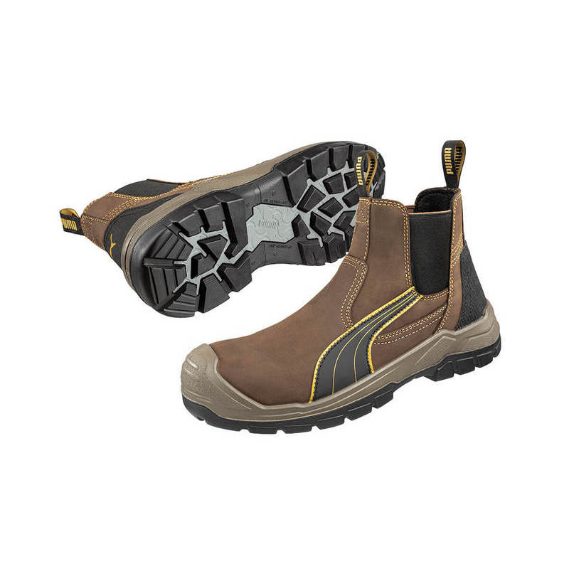 Puma Tanami Brown Elastic Sided Fibreglass Toe Cap Safety Boot (630267) (Pre Order) - Ace Workwear