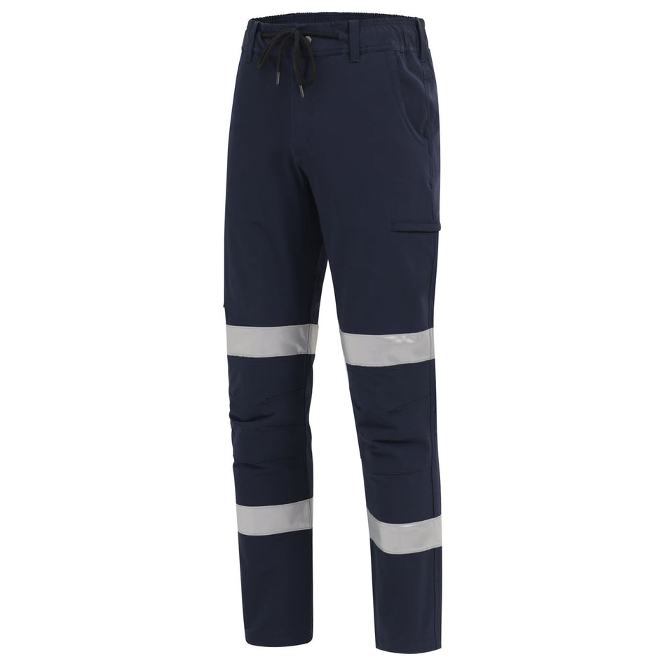 Winning Spirit Unisex DWR Water Repellent Flexi Work Pants with Tapes (WP30HV) - Ace Workwear
