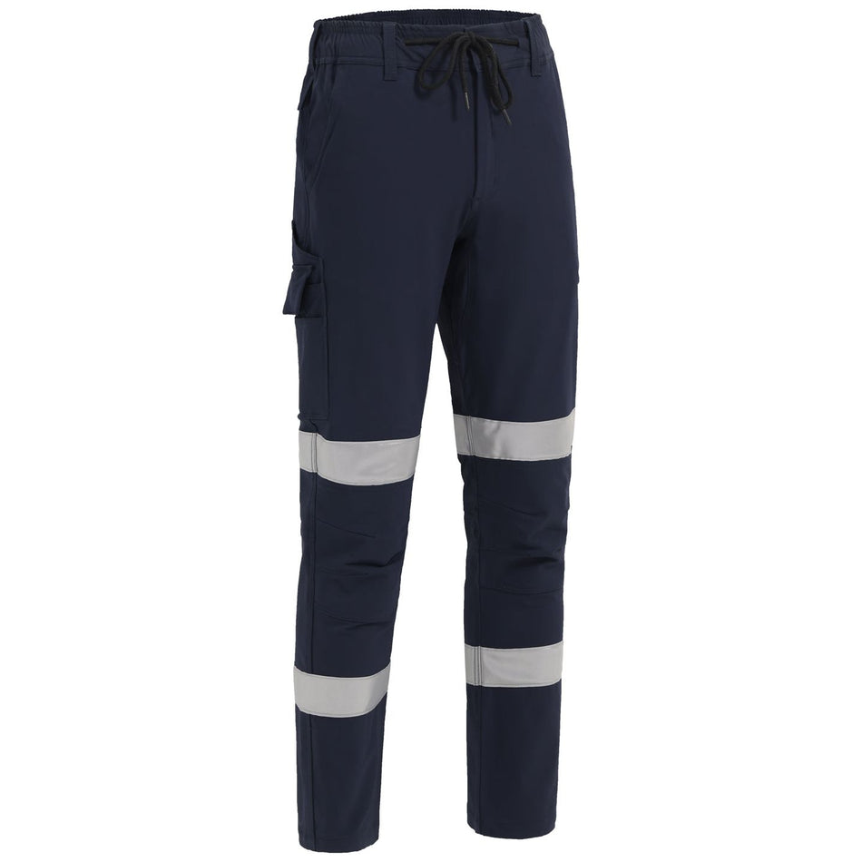 Winning Spirit Unisex DWR Water Repellent Flexi Work Pants with Tapes (WP30HV) - Ace Workwear