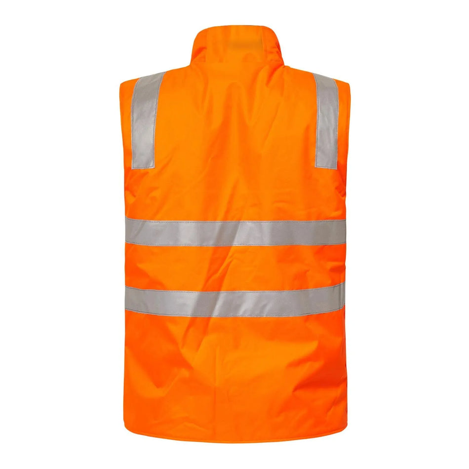 Workcraft Hi Vis Reversible Fleece Reflective Vest With Tape (WW9023)