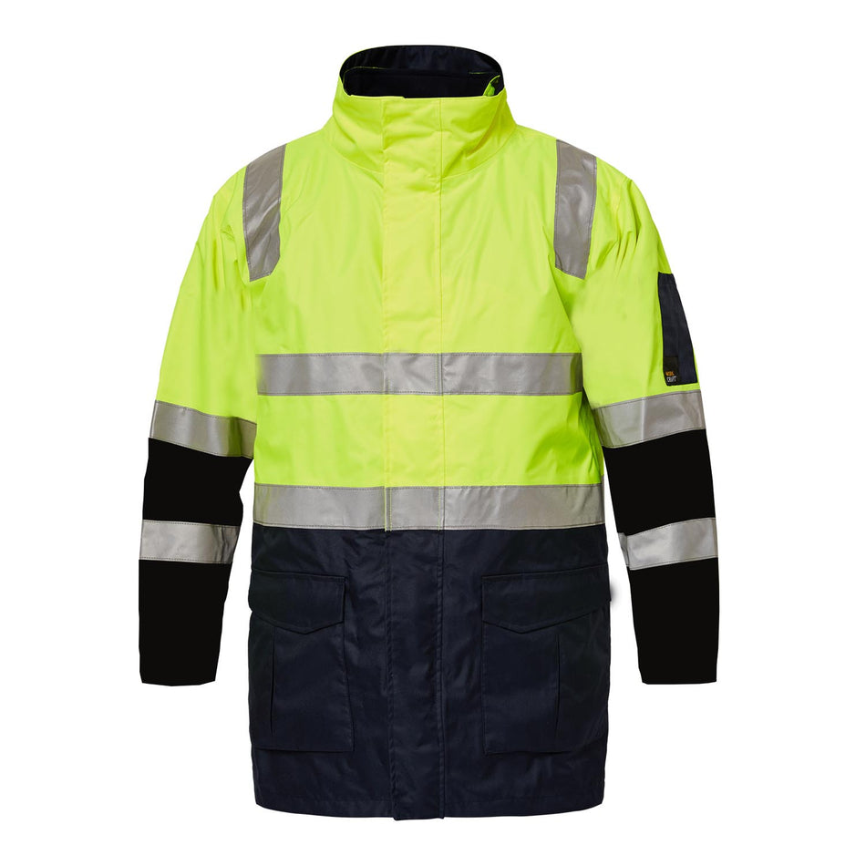 Workcraft Hi Vis 6 In 1 Two Tone Reflective Jacket With Removable Sleeves (WW9032)