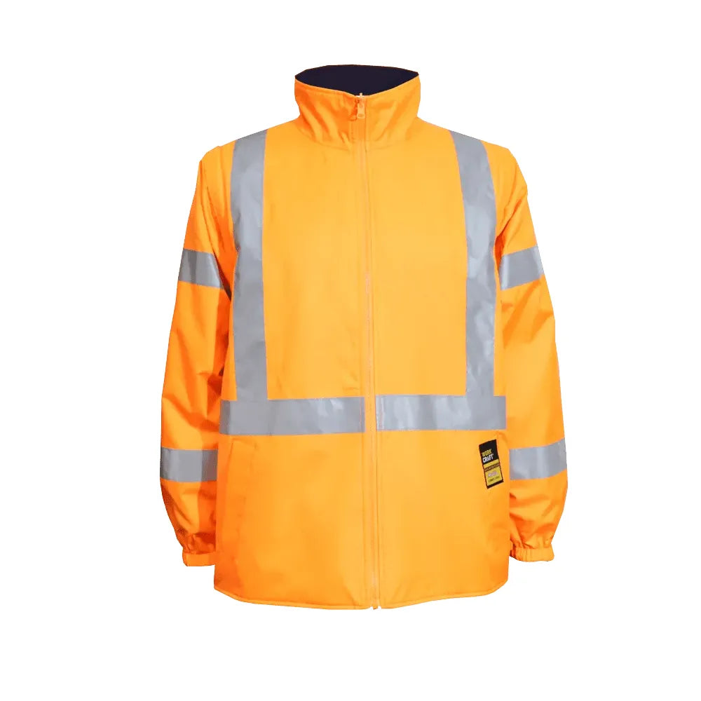 Workcraft Hi Vis 6 In 1 NSW X-Tape Jacket With Removable Sleeves (WW9038) - Ace Workwear
