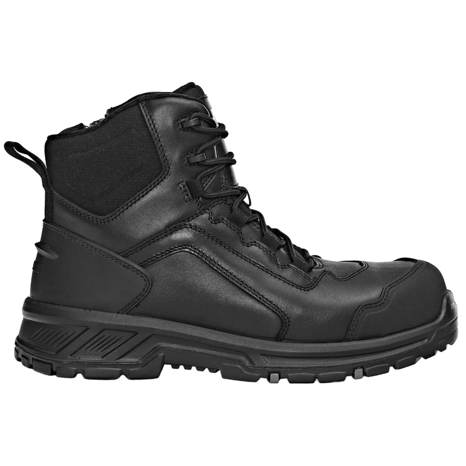 Syzmik UltraFort 5Z Black Side Zip Lace Up Safety Boot (ZFL501) - Ace Workwear