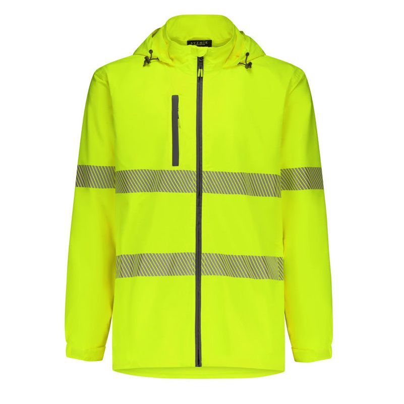 Syzmik Unisex Super Light Segmented Tape Packable Rain Jacket (ZJ560)