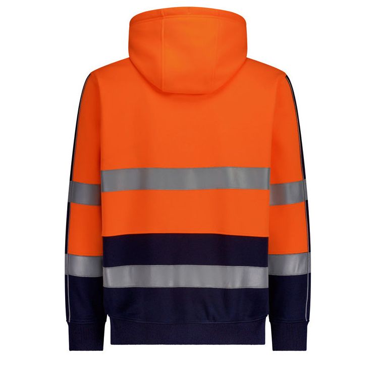 Syzmik Unisex Hi Vis Full Zip Stretch Taped Hoodie (ZT486)