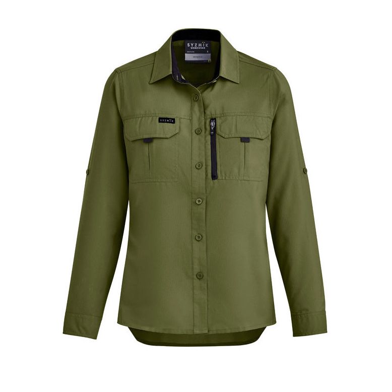 Syzmik Womens Outdoor Long Sleeve Shirt (ZW760) - Ace Workwear