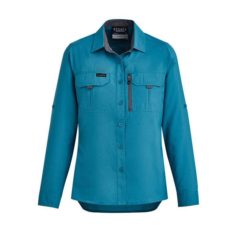 Syzmik Womens Outdoor Long Sleeve Shirt (ZW760) - Ace Workwear
