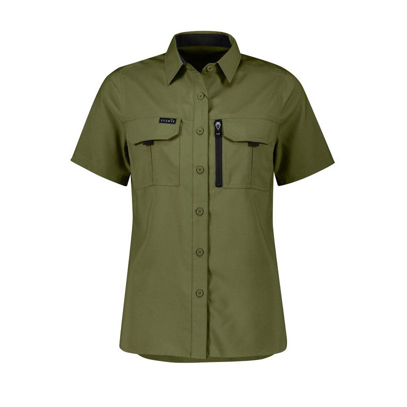 Syzmik Womens Outdoor Short Sleeve Shirt (ZW765) - Ace Workwear