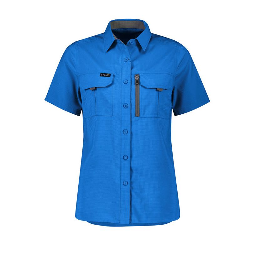 Syzmik Womens Outdoor Short Sleeve Shirt (ZW765) - Ace Workwear